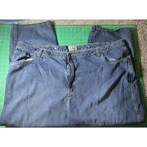 Liberty Blues Mens 56x30 Denim Jeans King Size With Suspender Buttons